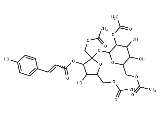 1,6,2',6'-O-Tetraacetyl-3-O-trans-p-coumaroylsucrose