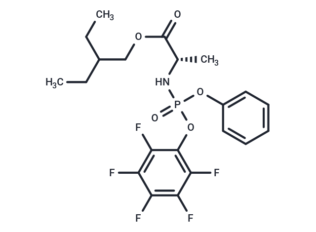 2-Ethylbutyl ((S)-(perfluorophenoxy)(phenoxy)phosphoryl)-L-alaninate