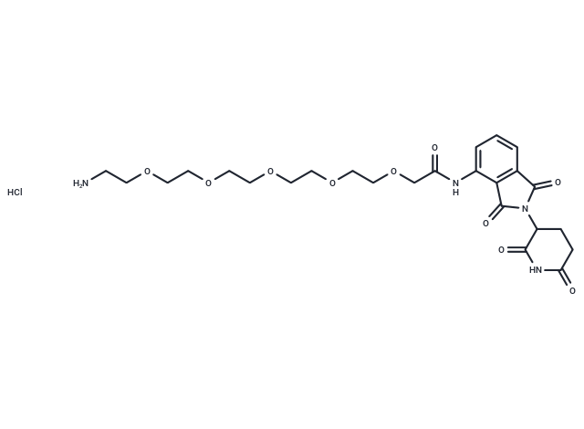 Pomalidomide-amino-PEG5-NH2 hydrochloride