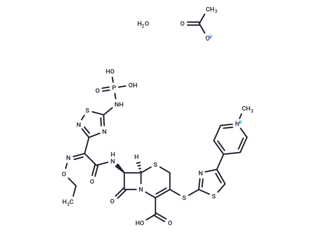 Ceftaroline fosamil (hydrate)(acetate)