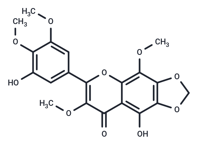 5,5'-Dihydroxy-3,8,3',4'-tetramethoxy-6,7-methylenedioxyflavone