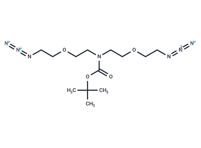 N-Boc-N-bis(C2-PEG1-azide)