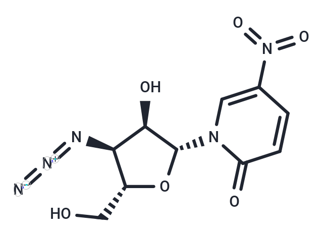 3’-Azido-3’-deoxy-5-nitro-4-deoxyuridine