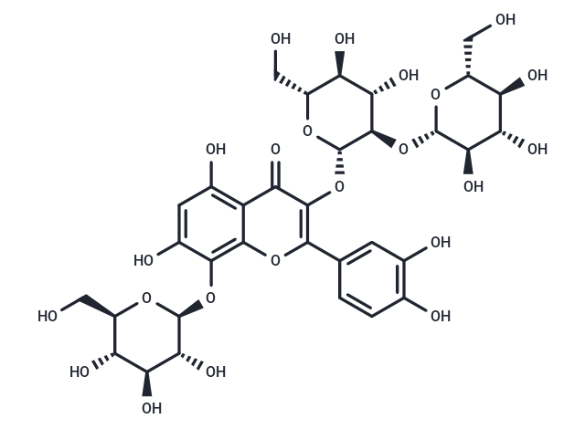 Gossypetin 3-sophoroside-8-glucoside