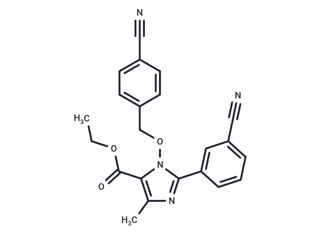 ethyl 1-[(4-cyanobenzyl)oxy]-2-(3-cyanophenyl)-4-methyl-1H-imidazole-5-carboxylate