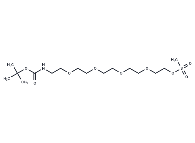 Boc-N-Amido-PEG5-Ms