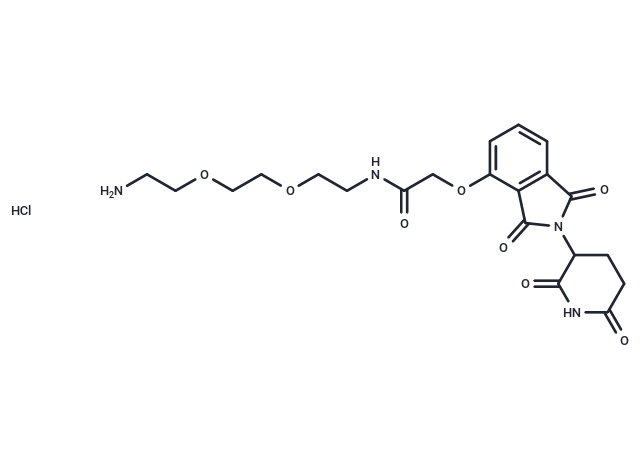 Thalidomide-O-amido-PEG2-C2-NH2 hydrochloride