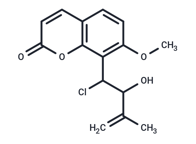 8-(1-Chloro-2-hydroxy-3-methylbut-3-enyl)-7-methoxycoumarin