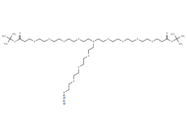 N-(Azido-PEG3)-N-bis(PEG4-Boc)