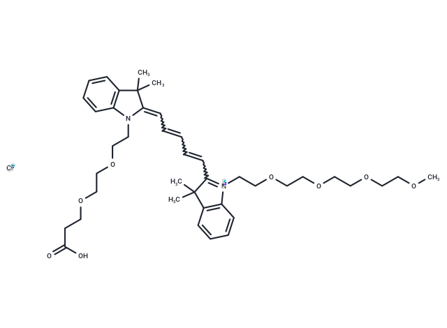 N-(m-PEG4)-N'-(PEG2-acid)-Cy5