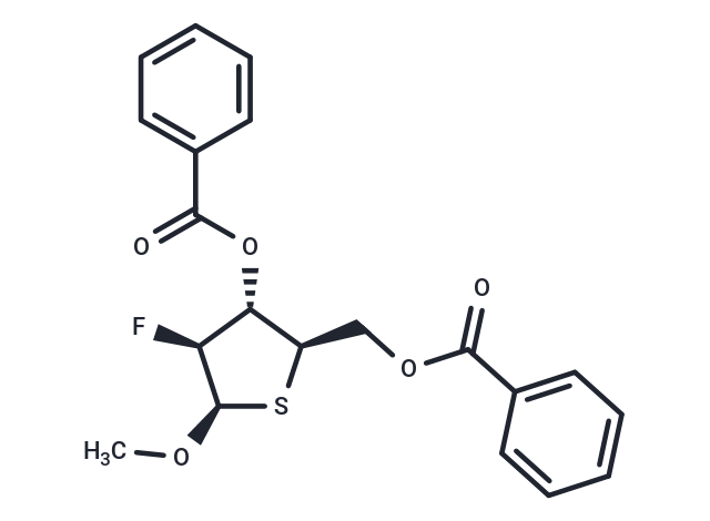 Methyl   2-deoxy-3,5-di-O-benzoyl-2-fluoro-4-thio-beta-D-arabinopentofuranoside