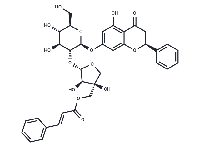 (2S)-Pinocembrin 7-O-[2''-O-(5'''-O-trans-cinnamoyl)-β-D-apiofuranosyl]-β-D-glucoside