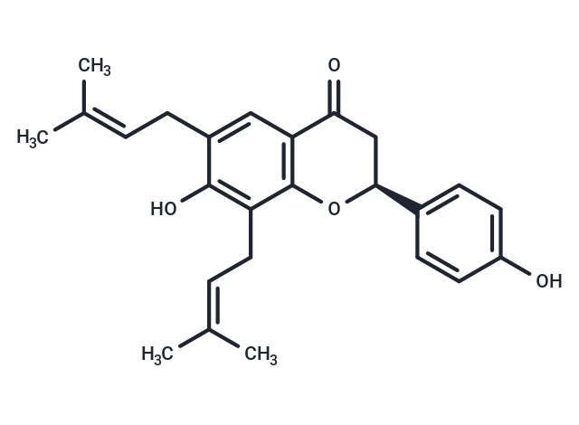 7,4'-Dihydroxy-6,8-diprenylflavanone