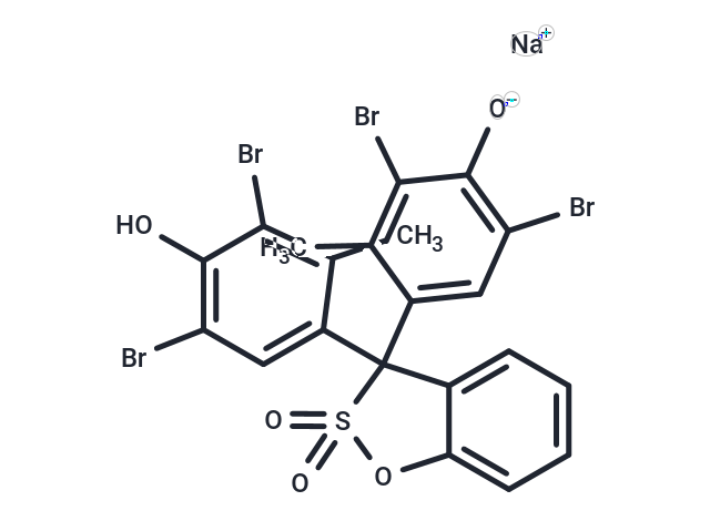 Sodium 2,6-dibromo-4-(3-(3,5-dibromo-4-hydroxy-2-methylphenyl)-2,2-dioxido-3H-benzo[d][1,2]oxathiol-3-yl)-3-methylphenolate