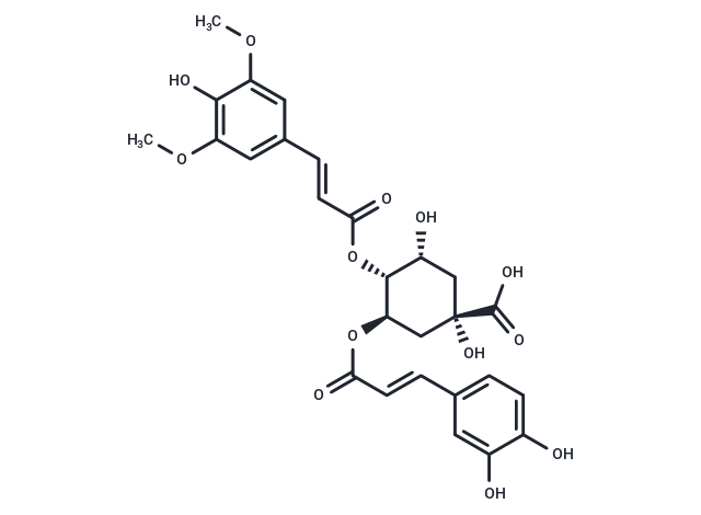 3-O-Caffeoyl-4-O-sinapoylquinic acid