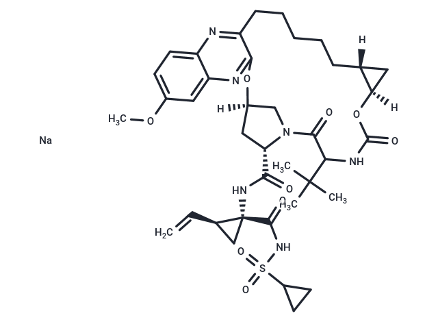 Grazoprevir sodium salt