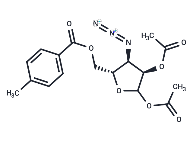 1,2-Di-O-acetyl-3-azido-3-deoxy-5-O-(4-methyl)benzoyl-D-ribofuranose