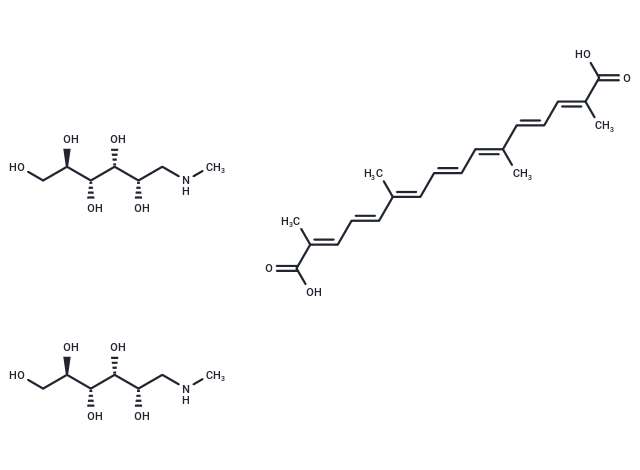 Transcrocetin meglumine salt