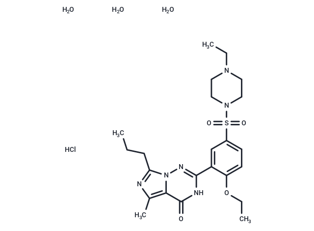 Vardenafil hydrochloride trihydrate