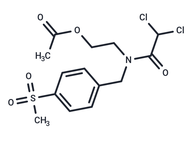 Acetamide, 2,2-dichloro-N-(2-hydroxyethyl)-N-(p-(methylsulfonyl)benzyl)-, acetate (ester)