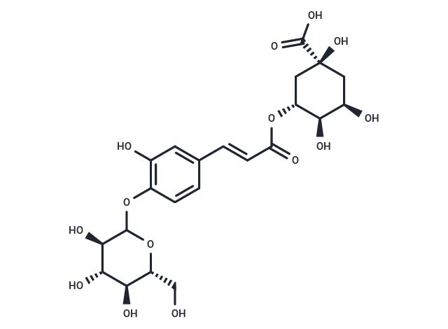 5-O-(3'-O-Glucosylcaffeoyl)quinic acid