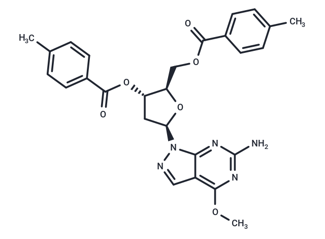 6-Amino-4-methoxy-1-(2-deoxy-3,5-di-O-(p-toluoyl)-b-D-ribofuranosyl)-1H-pyrazolo[3,4-d]pyrimidine