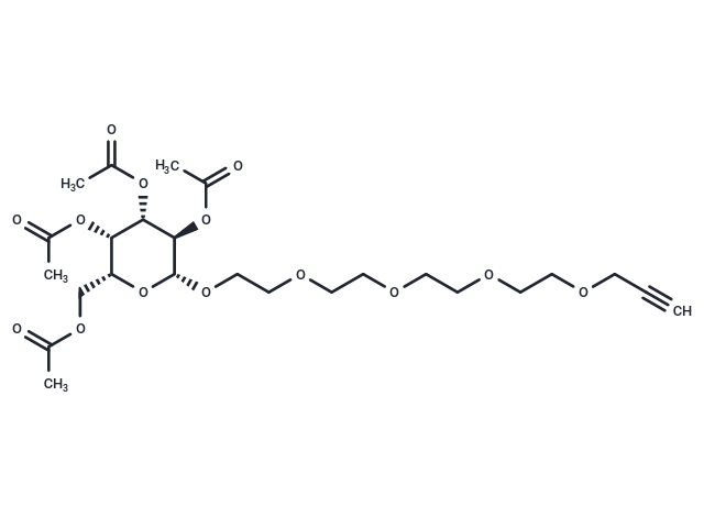 Propargyl-PEG4-tetra-Ac-beta-D-galactose