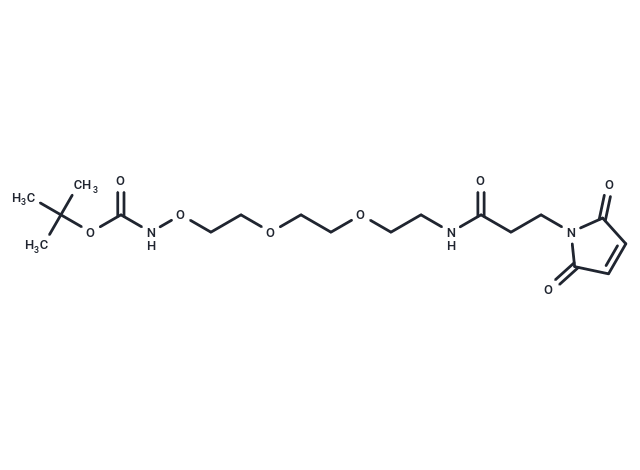 Mal-amide-PEG2-oxyamine-Boc