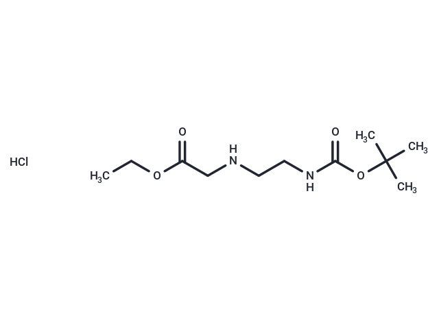 Ethyl 2-((2-((tert-butoxycarbonyl)amino)ethyl)amino)acetate hydrochloride