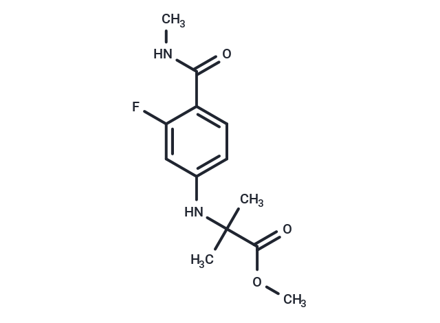 Methyl 2-((3-fluoro-4-(methylcarbamoyl)phenyl)amino)-2-methylpropanoate