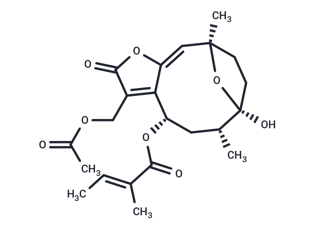 8alpha-Tigloyloxyhirsutinolide 13-O-acetate