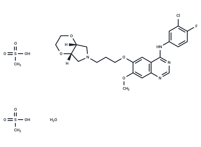 Larotinib mesylate hydrate