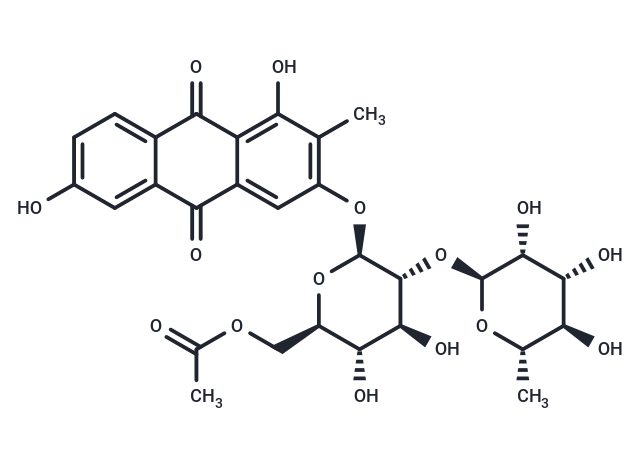 2-Methyl-1,3,6-trihydroxy-9,10-anthraquinone-3-O-α-rhamnosyl-(1→2)-β-D-glucoside