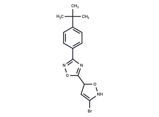 5-(3-bromo-4,5-dihydroisoxazol-5-yl)-3-(4-(tert-butyl)phenyl)-1,2,4-oxadiazole