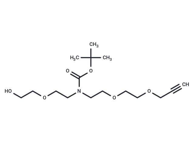 N-(PEG1-OH)-N-Boc-PEG2-propargyl