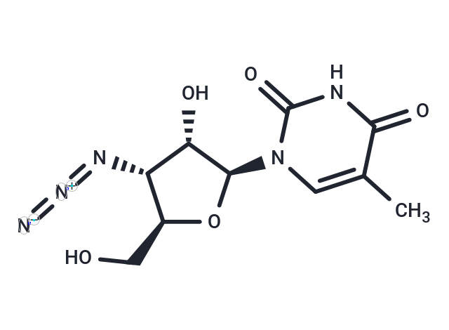 3’-Azido-3’-deoxy-5-methyl-beta-L-uridine