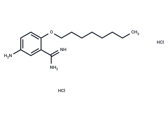 Benzamidine, 5-amino-2-(octyloxy)-, dihydrochloride