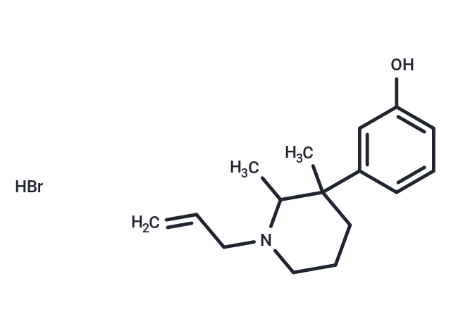 Phenol, m-(1-allyl-2,3-dimethyl-3-piperidyl)-, hydrobromide