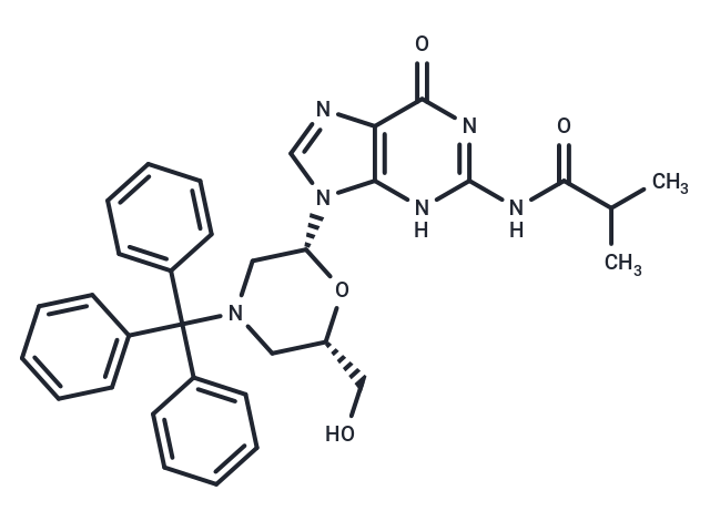 N2-Isobutyryl-N-trityl-morpholino   guanosine