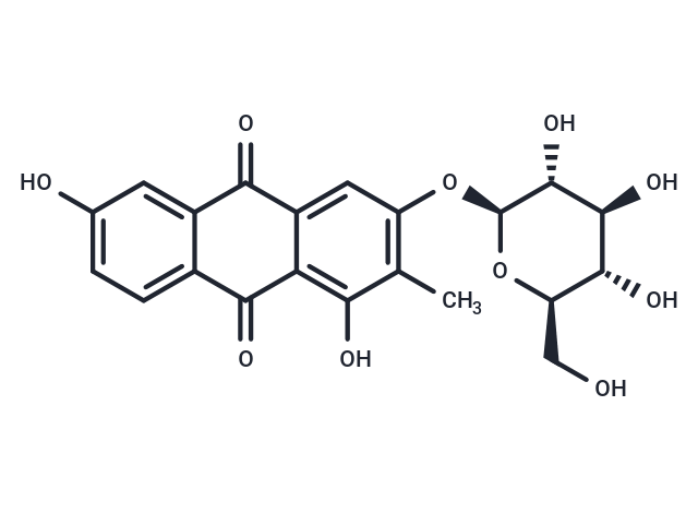 3-(β-D-Glucopyranosyloxy)-1,6-dihydroxy-2-methyl-9,10-anthracenedione