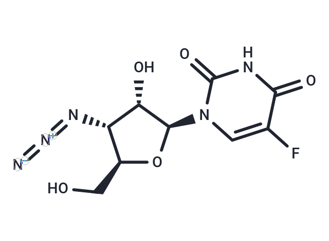 3’-Azido-3’-deoxy-5-fluoro-beta-L-uridine