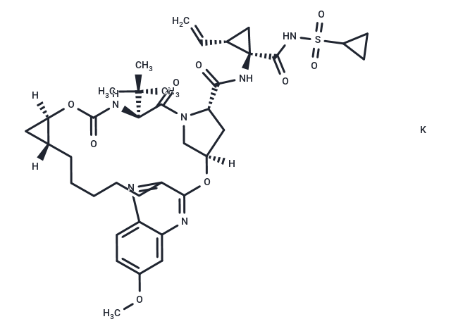 Grazoprevir potassium salt