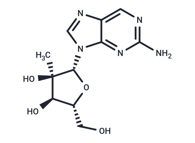 2-Amino-9-(2-C-methyl-β-D-ribofuranosyl)-9H-purine