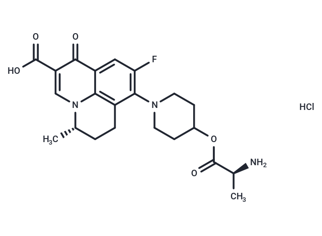 Alalevonadifloxacin HCl