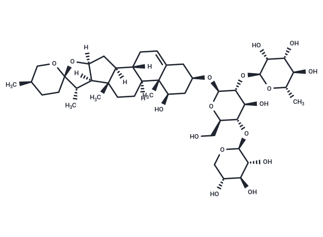 (25R)-Ruscogenin-3-yl α-L-rhamnopyranosyl-(1→2)-[β-D-xylopyranosyl-(1→4)]-β-D-glucopyranoside