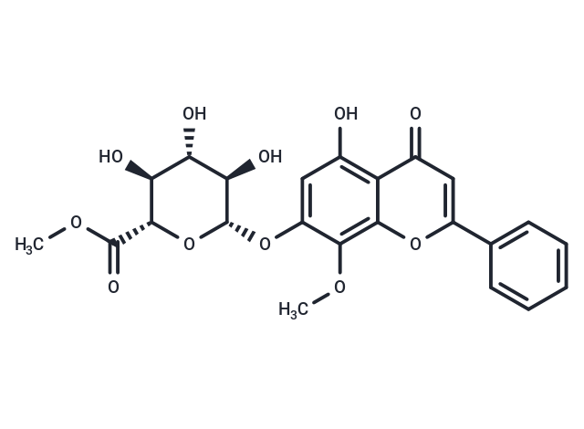 Wogonin 7-O-beta-D-glucuronide methyl ester