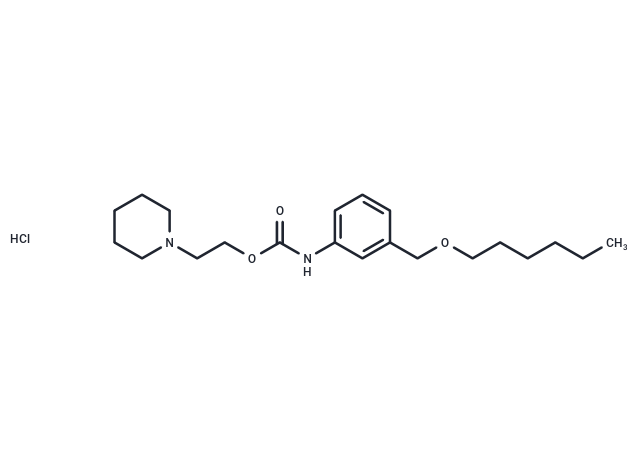 Carbanilic acid, m-((hexyloxy)methyl)-, 2-piperidinoethyl ester, hydrochloride