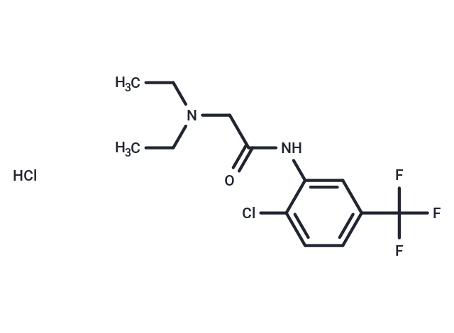 m-Acetotoluidide, 6'-chloro-2-(diethylamino)-alpha,alpha,alpha-trifluoro-, hydrochloride