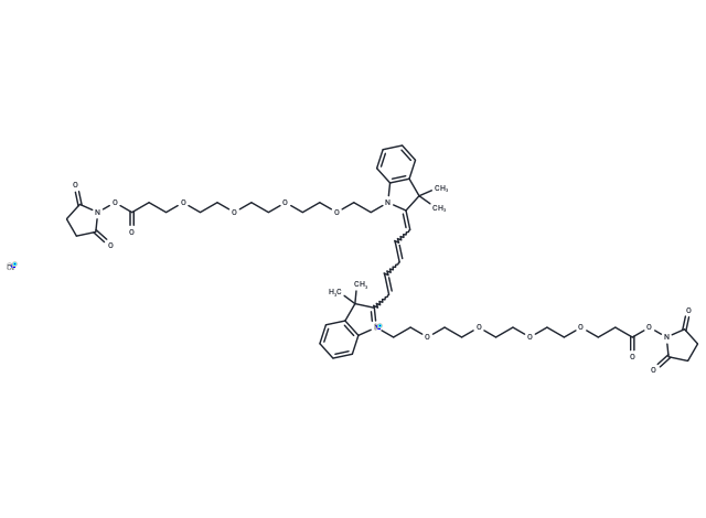 Bis-(N,N'-PEG4-NHS ester)-Cy5