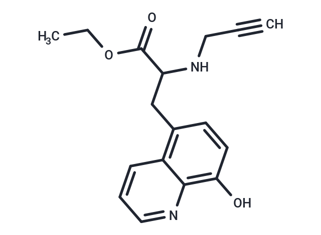 Ethyl 8-hydroxy-alpha-(2-propynylamino)-5-quinolinepropanoate